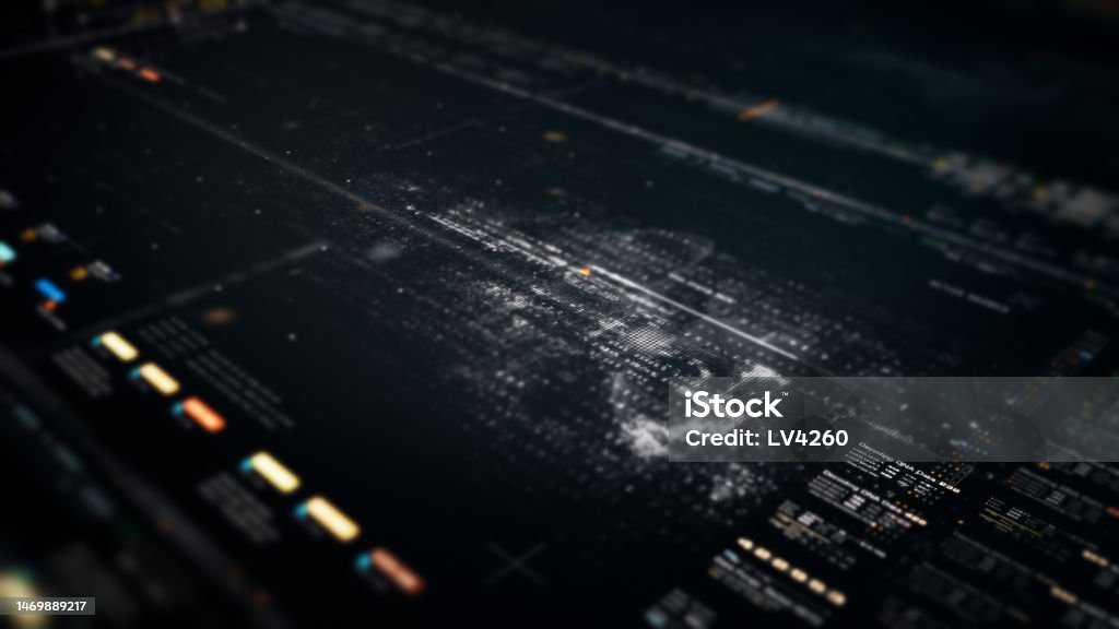 Backround Simulator Advance Data Simulation Hud Screen Background Vecteurs libres de droits ...