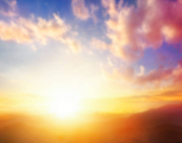 istock Natural blurred colors and bright sunshine a short time before sunset backgrounds c 1469890939