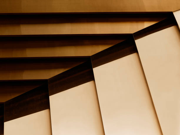 istock Bronze Material ceiling and wall Interior decoration Architecture details 1469892452