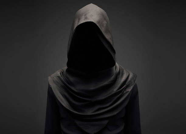 istock Invisible person wearing mysterious clothes and head cover illustration type three 1469895904