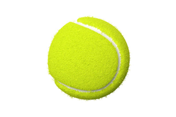 istock Tennis ball isolated on white background. 3D rendering. 1469903630