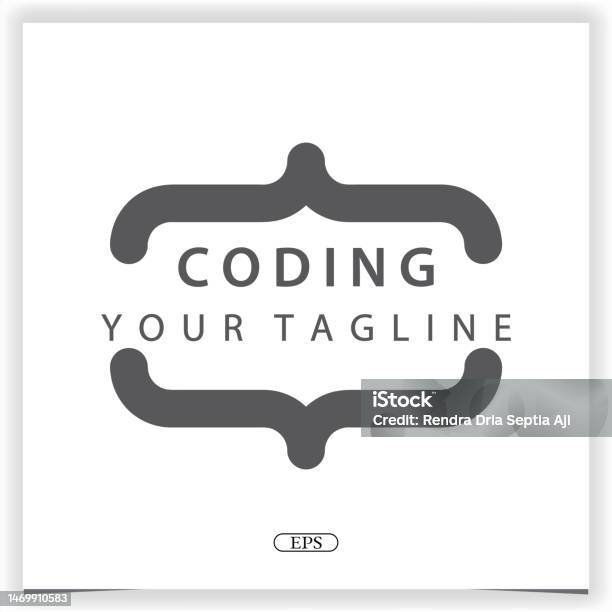 Simple Coding Or Programmer Logo Premium Elegant Template Vector Eps 10 ...