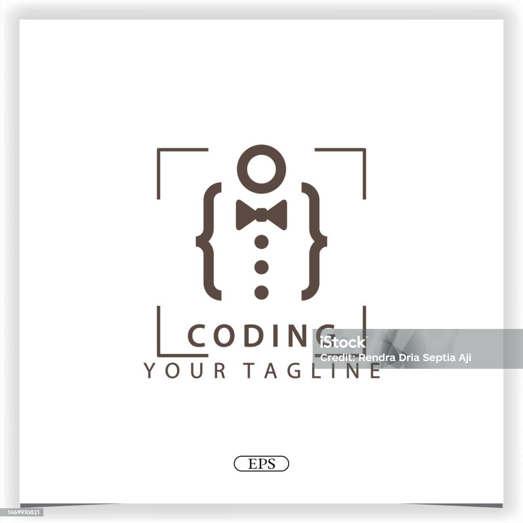 Tie Coding Oder Programmierer Logo Premium Elegant Template Vector Eps ...
