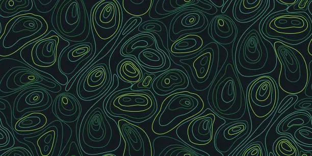 Vector illustration of Topographic map lines vector abstract