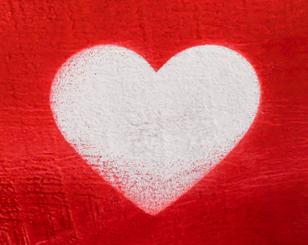 istock The empty heart on the painted wooden plank 1469912146