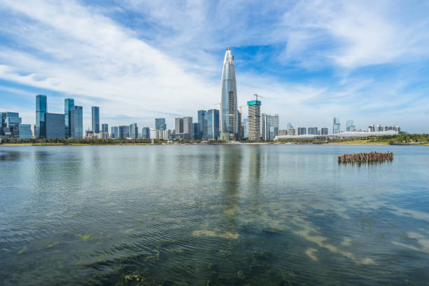 istock modern city waterfront downtown skyline,China 1469913801