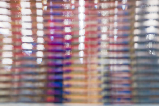 istock Translucent effect of wavy striped glass wall 1469913960