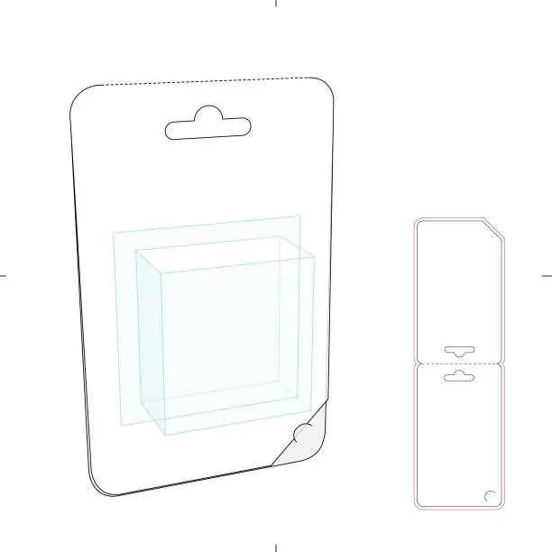 Vector illustration of Small Retail  Plastic Film Package