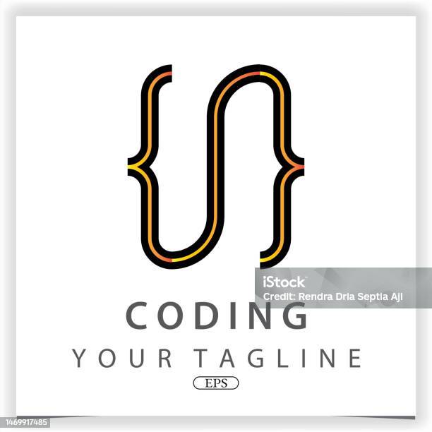 Parent Logo Coding Coding Sederhana Atau Programmer Logo Premium Elegan Template Vektor ...