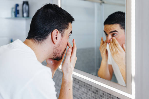 istock Checking out my eye bags 1469922468
