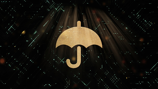 Umbrella, protection, encryption concept