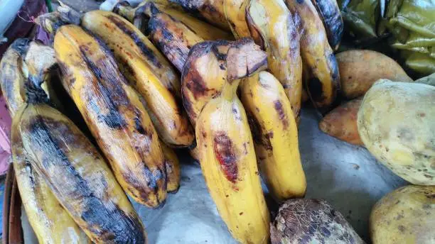 Photo of Boiled bananas and boiled tubers