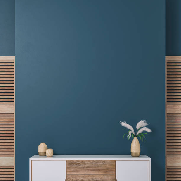 istock Cozy retro-chic interior with an art-deco cabinet and  50s- 60s decoration 1469940909