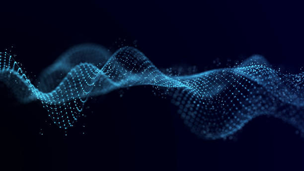 istock Network connection structure. Digital data background. Connection of dots and lines on a dark background. 3D rendering. 1469945715