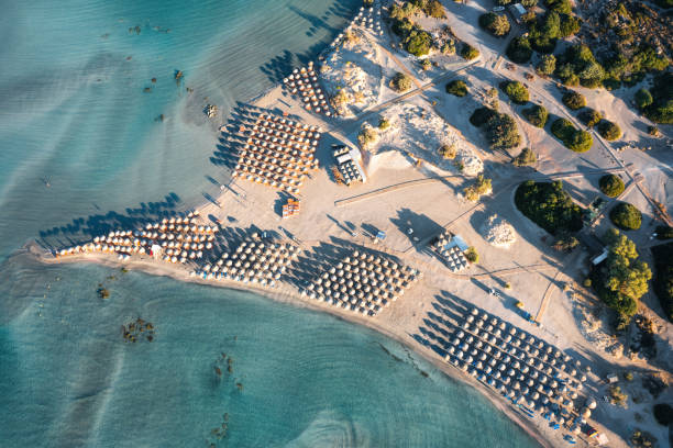 Elafonissi Beach, Crete Island stock photo