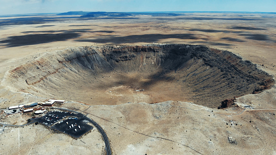 Aerial Images of Meteor Crater Arizona