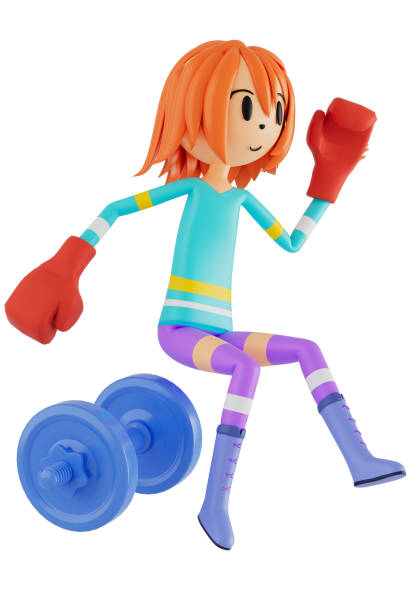3d boy cartoon character in action with clipping path. 3d illustrator. sport activity. exercise fitness. workout training lifestyle. man player. technology VR. gym outdoor. cyberspace object concept. personaje de dibujos animados 3d boy en acción con clipping path. ilustrador 3d. actividad deportiva. ejercicio físico. estilo de vida de entrenamiento de entrenamiento. hombre jugador. tecnología vr. gimnasio al aire libre. concepto de objeto del ciber