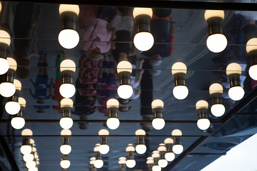 Marquee lights outside a London theatre