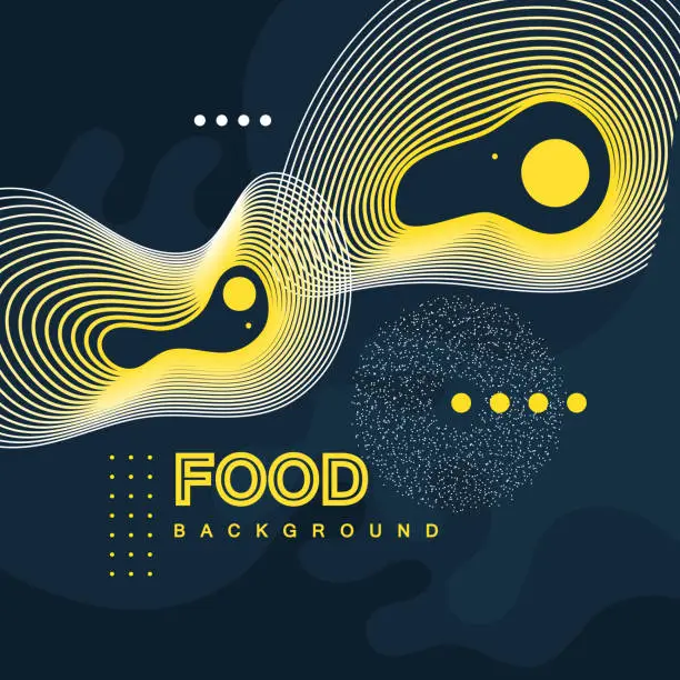 Vector illustration of Abstract food background