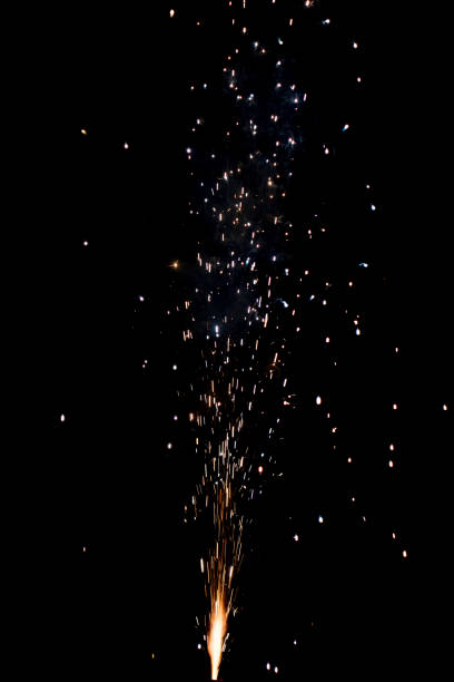 istock Sparks emanated from the source on the bottom of the image 1469958789