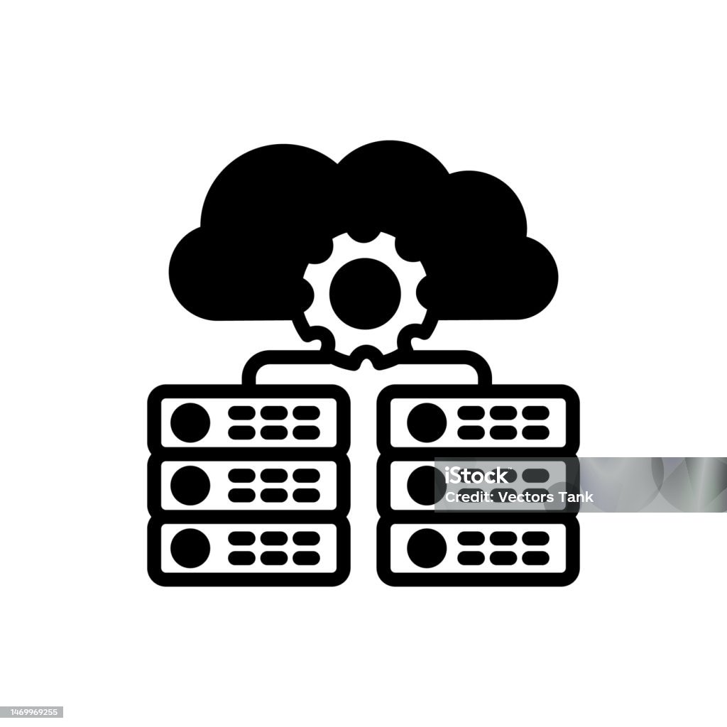 Distributed Database Icon In Vector Logotype Stock Illustration ...