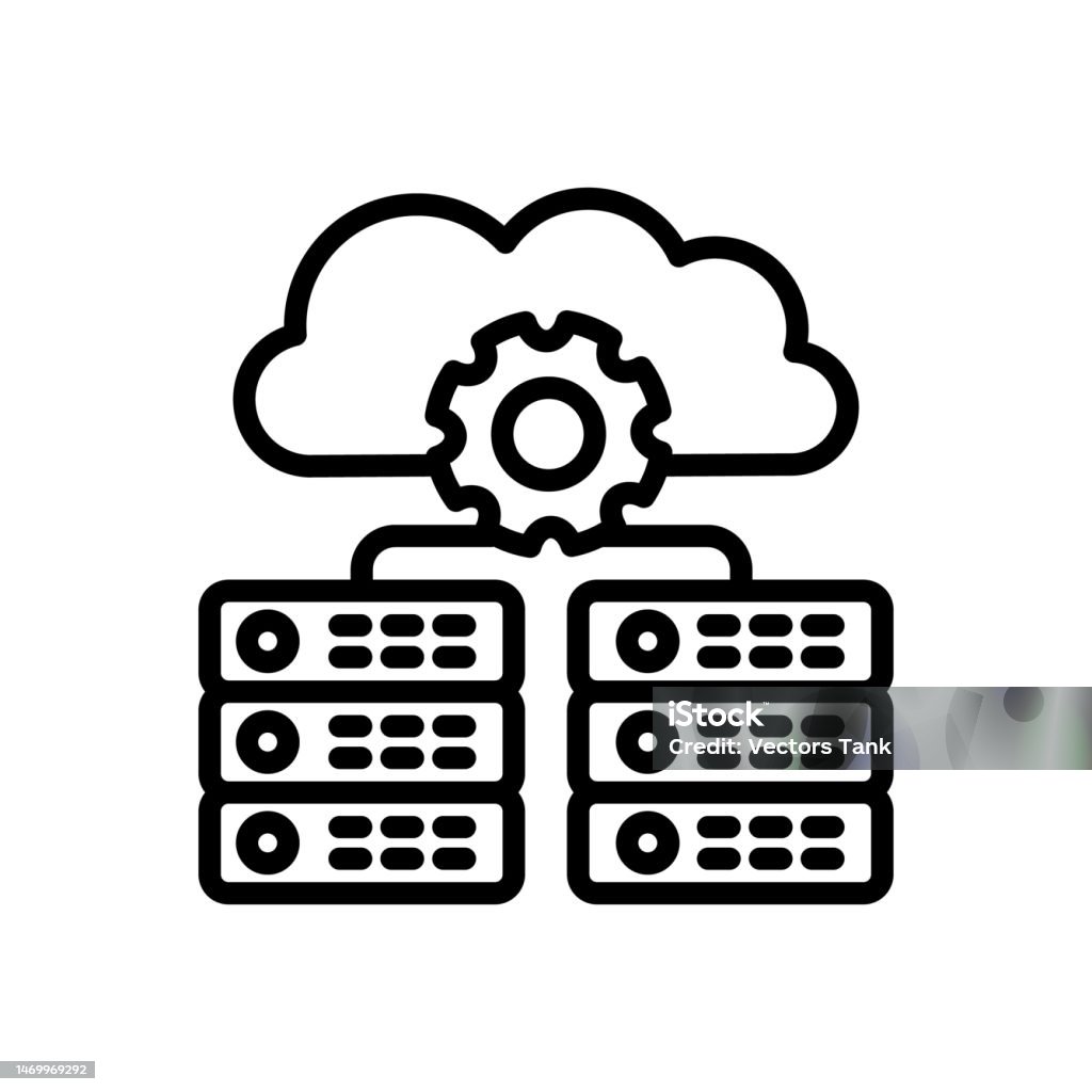 Distributed Database Icon In Vector Logotype Stock Illustration ...