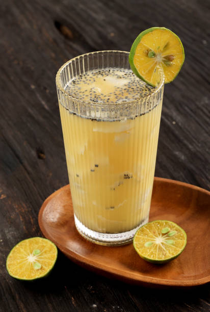 istock Orange Young Coconut Ice, Fresh Grated Coconut with Orange Syrup 1469972180