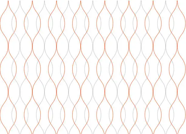 Vector illustration of Seamless abstract wave vintage pattern vector background