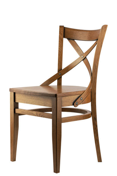 istock handmade wooden chair made of solid oak, isolated on a white background 1469977956