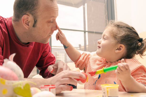 istock Creating Memories with My Daughter: Easter Egg Painting Fun 1469984121