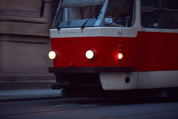 istock Tram public transportation in Praha, Czech republic. 1469987598