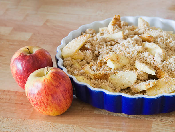 Delicious home made apple crumble