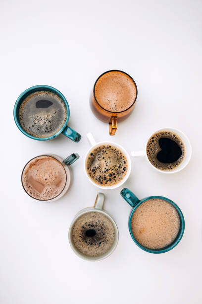 istock A set of mugs with different coffees on a white background 1469993908