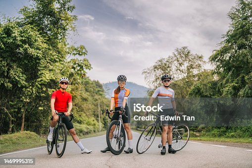 istock Portrait Asian Chinese Cyclist in Rural Scene 1469995315