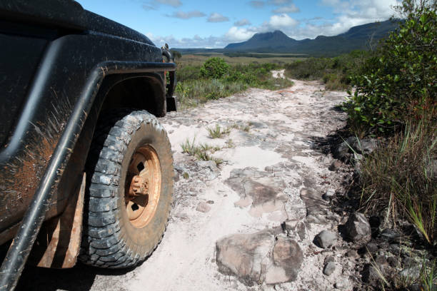 istock Vehicle parked on dirt track 1469995807