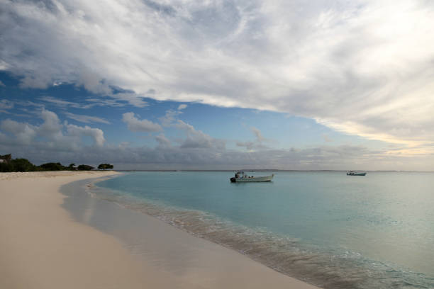istock Boat arriving towards beach 1469995821