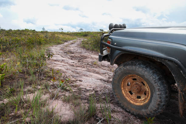 istock Vehicle parked on dirt track 1469995863