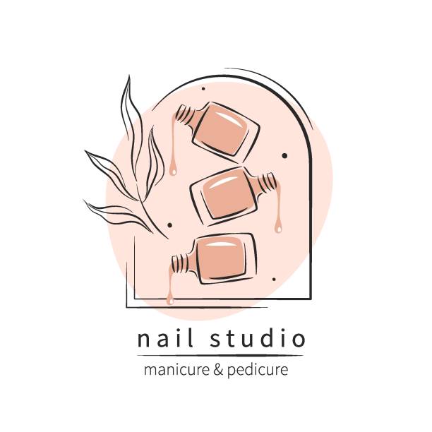 ilustrações de stock, clip art, desenhos animados e ícones de nail 05 new - toenail hair salon cosmetics make up