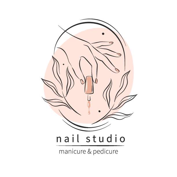 ilustrações de stock, clip art, desenhos animados e ícones de nail 01 new - toenail hair salon cosmetics make up