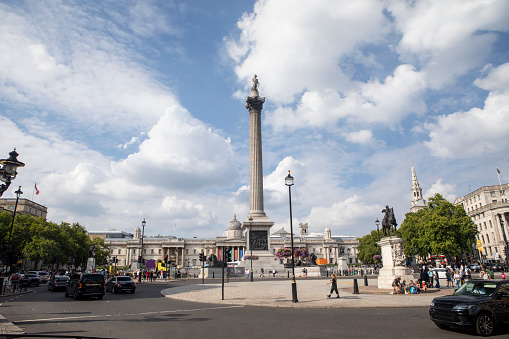 Trafalgar Square is a popular tourist attraction