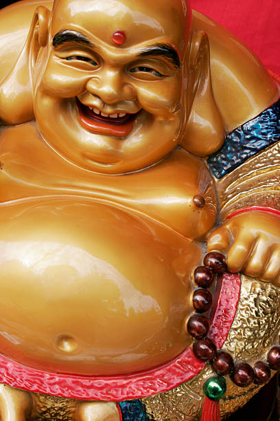 Smiling Buddha stock photo