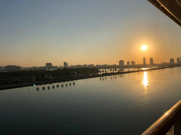 istock View from the shore line in Miami 1470001977