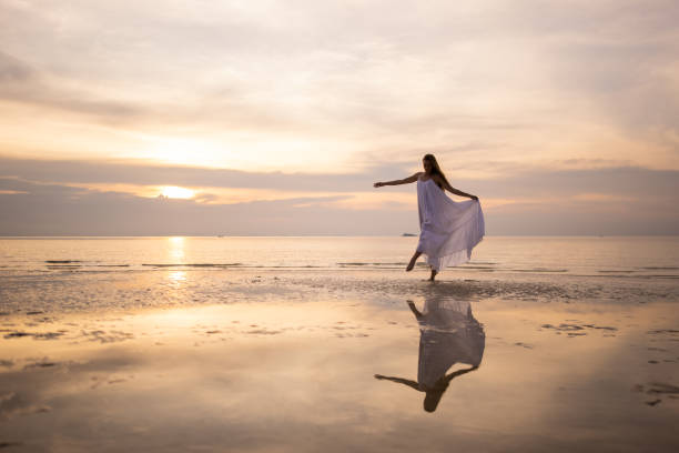 istock Ballerina in white dress 1470002607