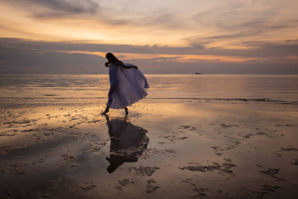 istock Beautiful sunset on the beach 1470002917