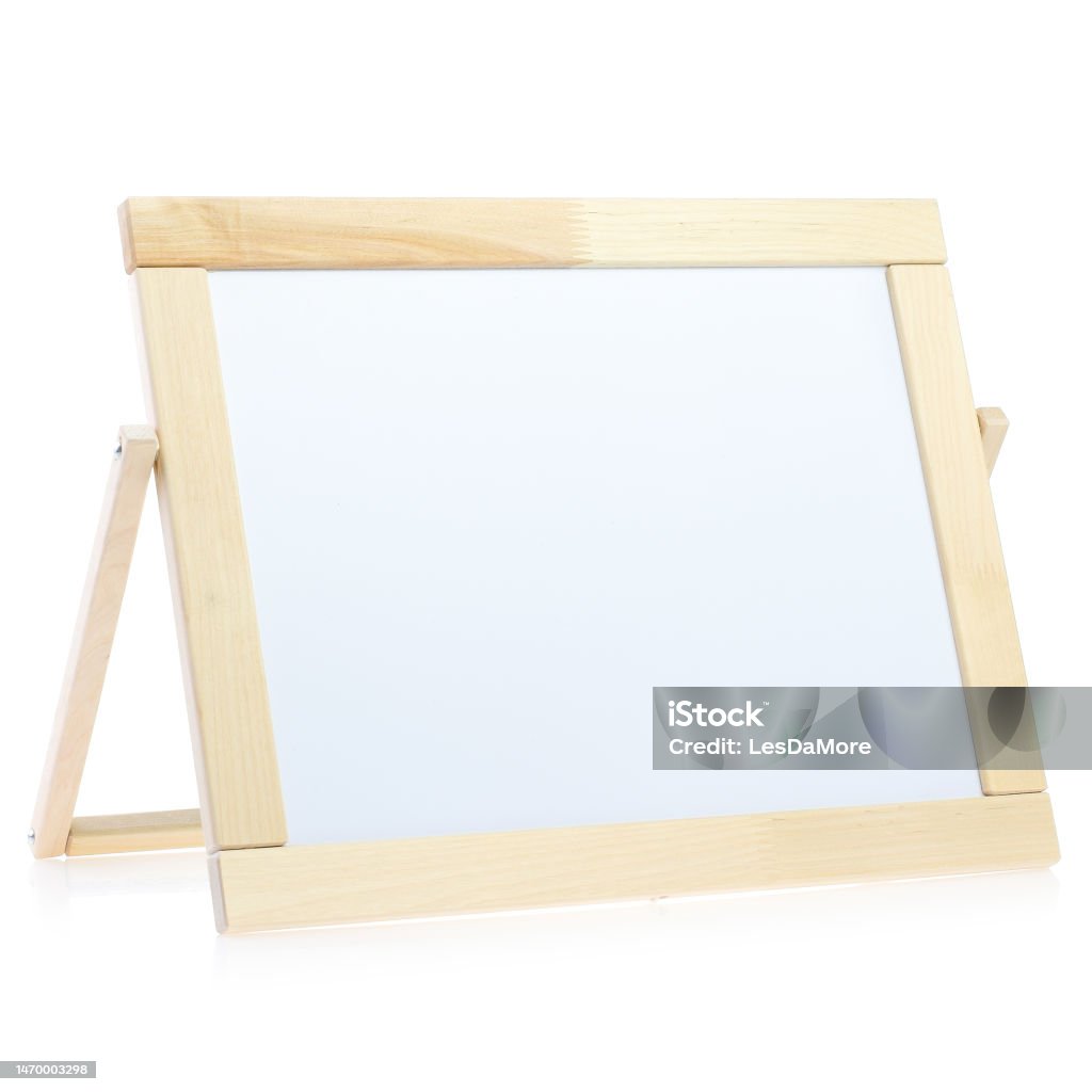 White Wooden Flip Chart Isolated On A White Background A New Empty Easel  For Drawing Magnetic Whiteboard For School And Home Education The Board For  The Menu In The Cafe Stock Photo 