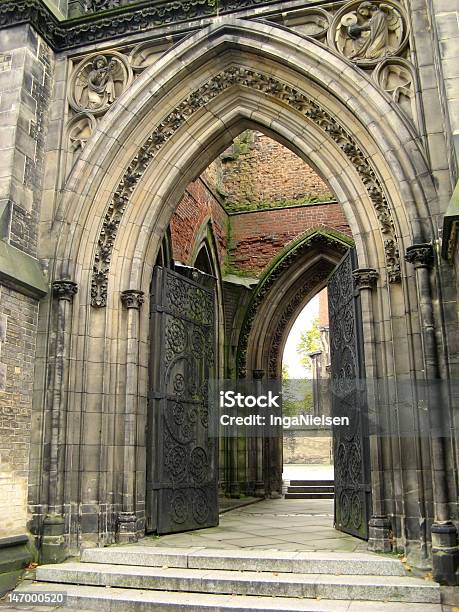 Gothic Entrance Stock Photo - Download Image Now - Cathedral, Door, Open