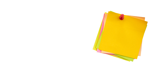 Sticker Note Coppy Stack Of Pinned Sticky Note For Copy Space Stock Photo - Download Image ...