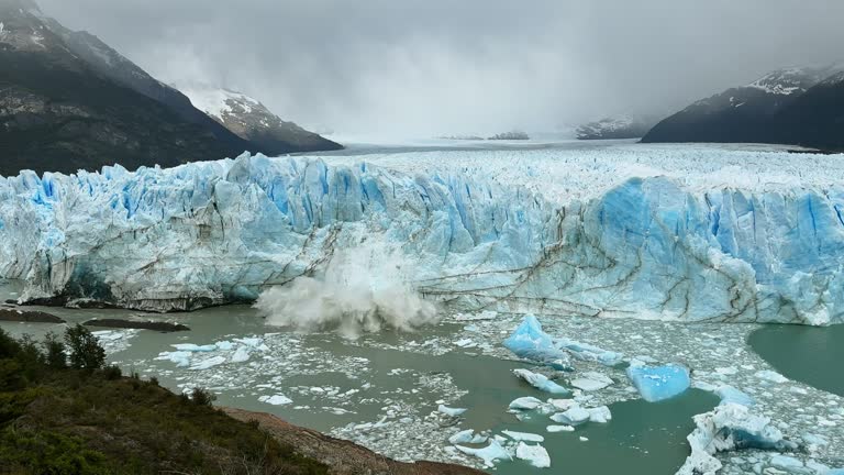 Calving of Perito Moreno Glacier, UNESCO World Heritage Site