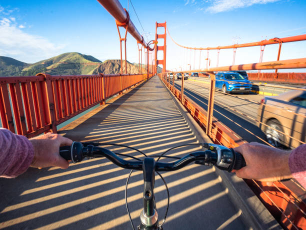istock Cycling across the Golden Gate Bridge 1470010445