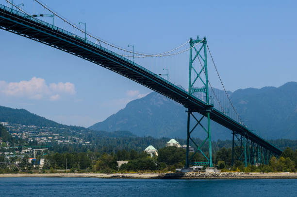 istock Low angle view of Lions Gate Bridge, Vancouver, British Columbia, Canada 1470012280